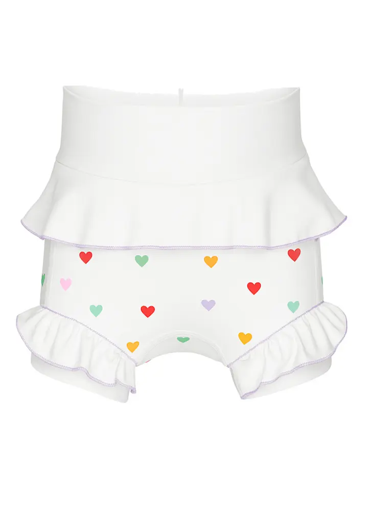 Badeble Neopren - Hearts - Cream - 2-3 ÅR