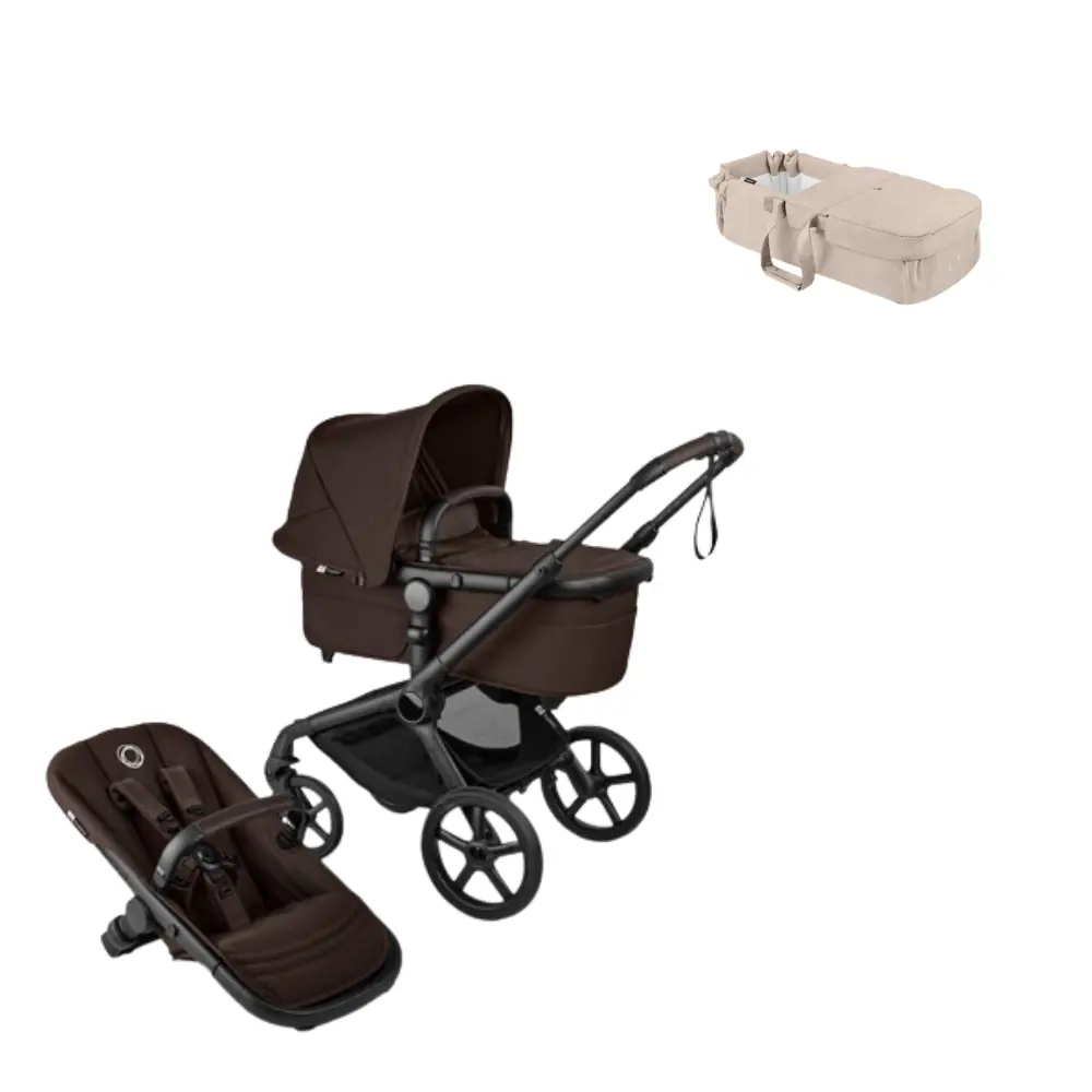 Bugaboo Fox 5 Renew Kombivogn med babynest - Cocoa Brown/Taupe