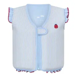 Svømmevest - Seersucker - Ladybug - Blue - 6-8 ÅR