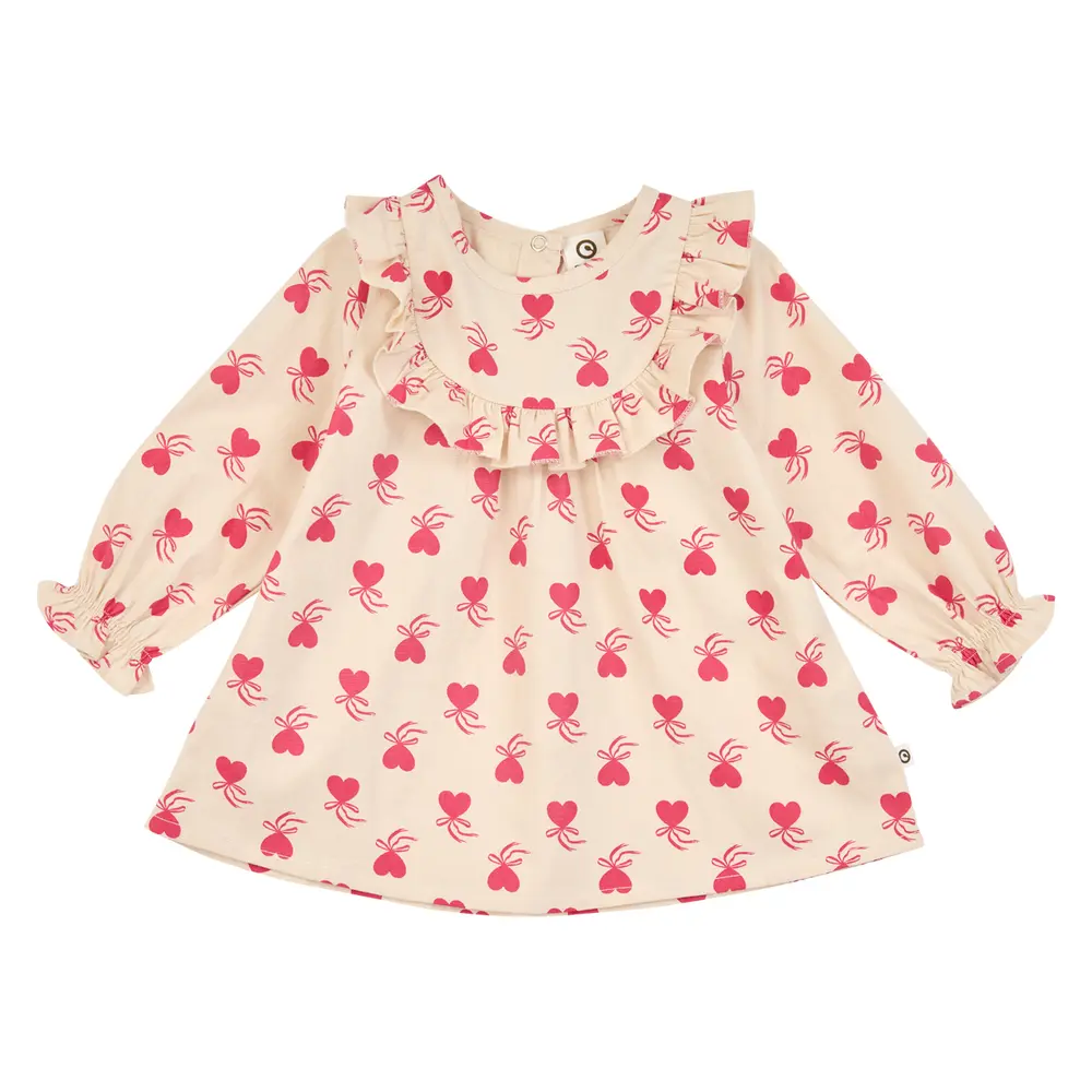 Müsli Kjole l/æ - Baby - Love Letter - Oak/Rouge Red