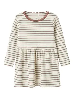 Name It Kjole Peppercorn Med Striber Og Blondekant - Str. 4y 104cm