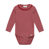Minymo Langærmet Rib Body - Rio Red
