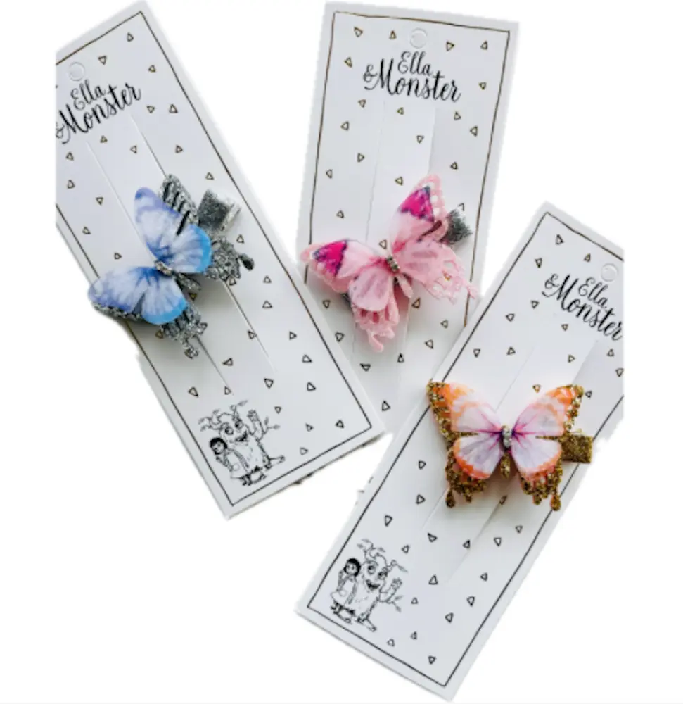 Hårclips Butterfly Dream 6 Pcs 3 Colors