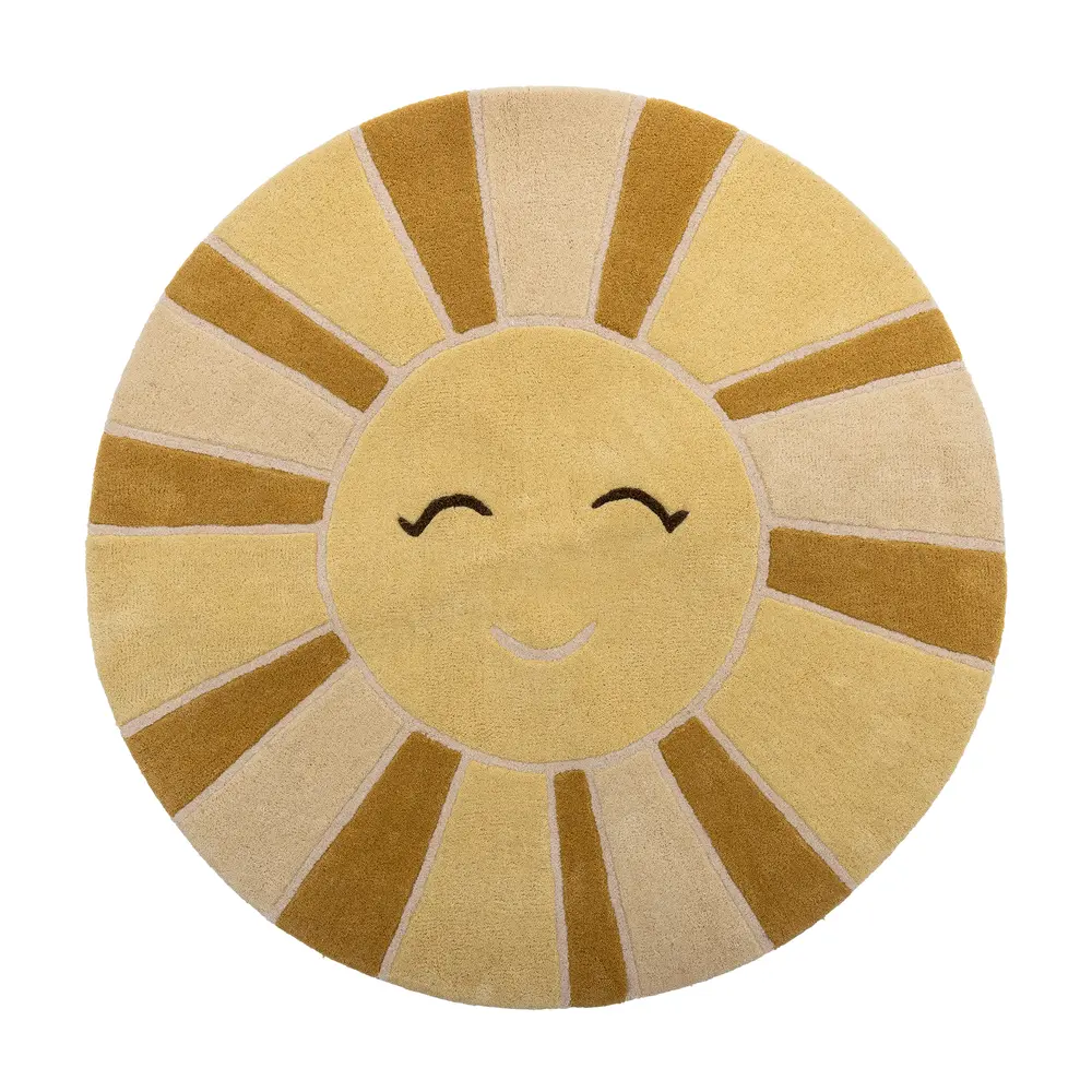 product-Sun Tæppe, Gul, Uld