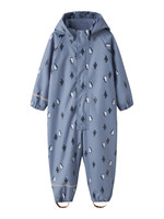 Name It Regndragt m. Fleece - Country Blue