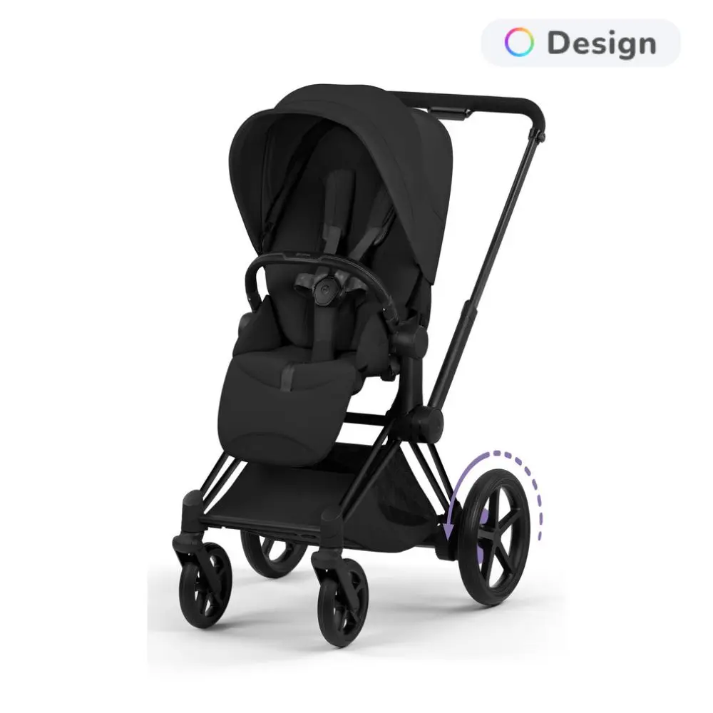 Cybex e-Priam Klapvogn - Style - Sepia Black/Matt Black