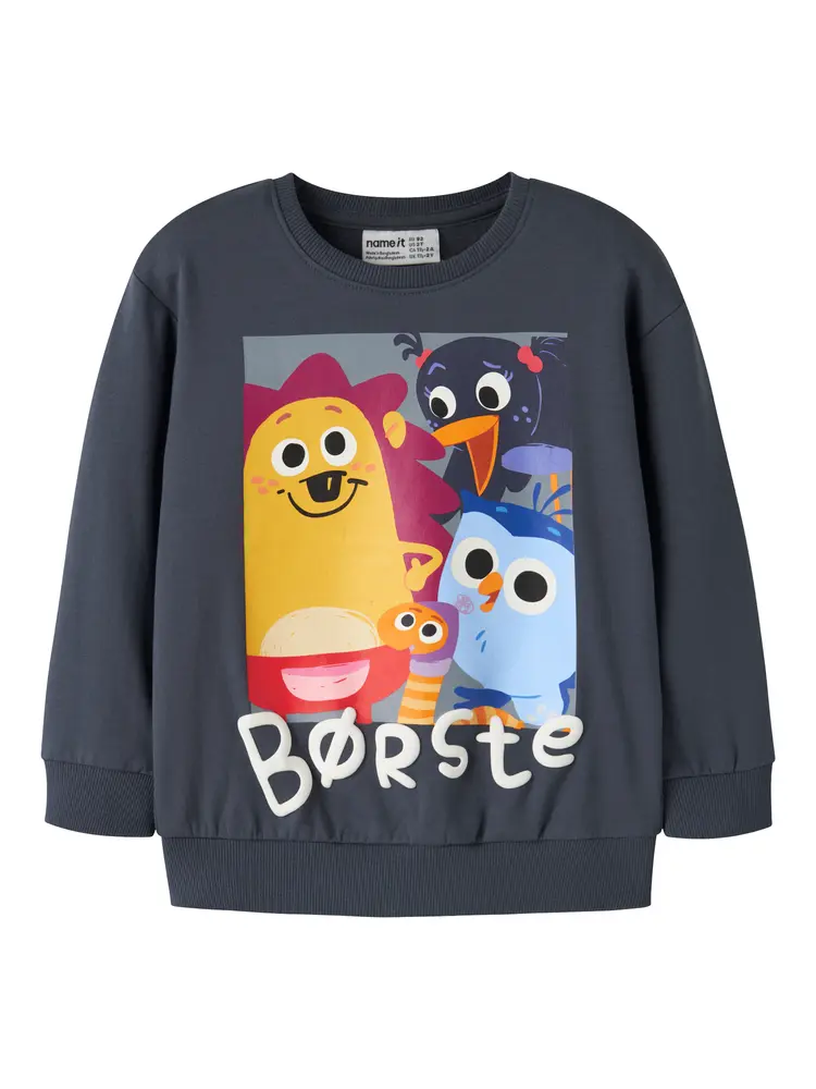 Name It Aban Børste Sweatshirt - Ombre Blue - 98