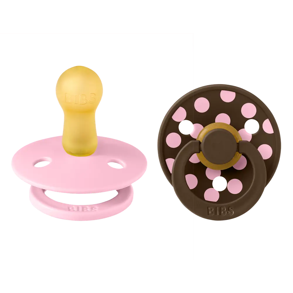 product-Studio Colour 2pk Polka Latex Str2 Baby Pink/Mocha