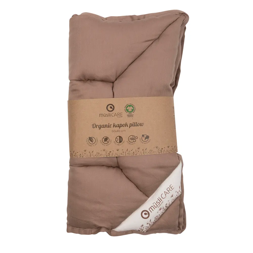 Müsli Pude kapok walnut 45x40 cm