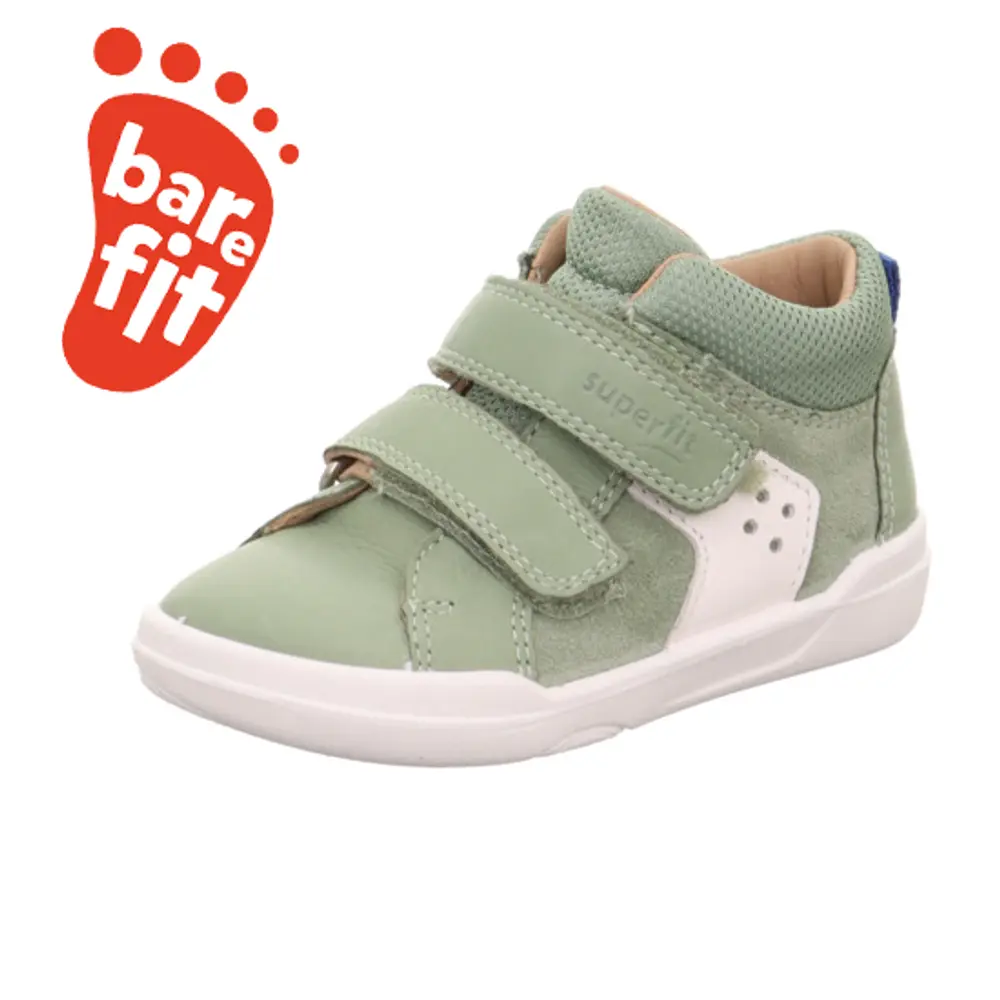 Superfree Barefoot Sneaker - Lysegrøn/Hvid - 23