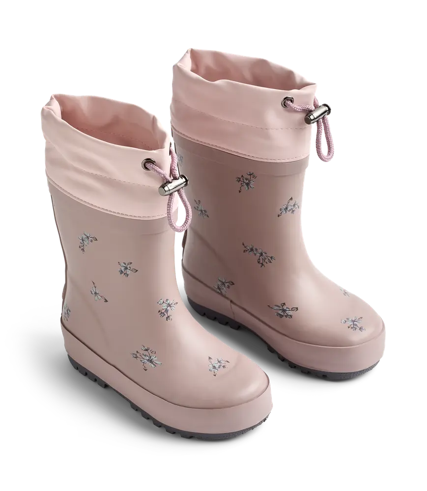 Wheat Termostøvle M. Print - Dry Rose Flowers - 32