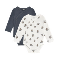 BeKids Langærmet Wrap Body 2-Pak - Turbulence