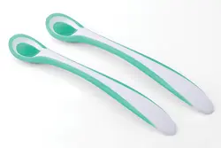 EasyEating grøn - 2 termosensitive skeer