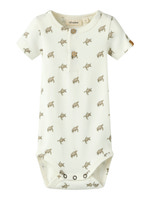 Lil' Atelier Gayo Sar Kortærmet Slim Body - Coconut Milk