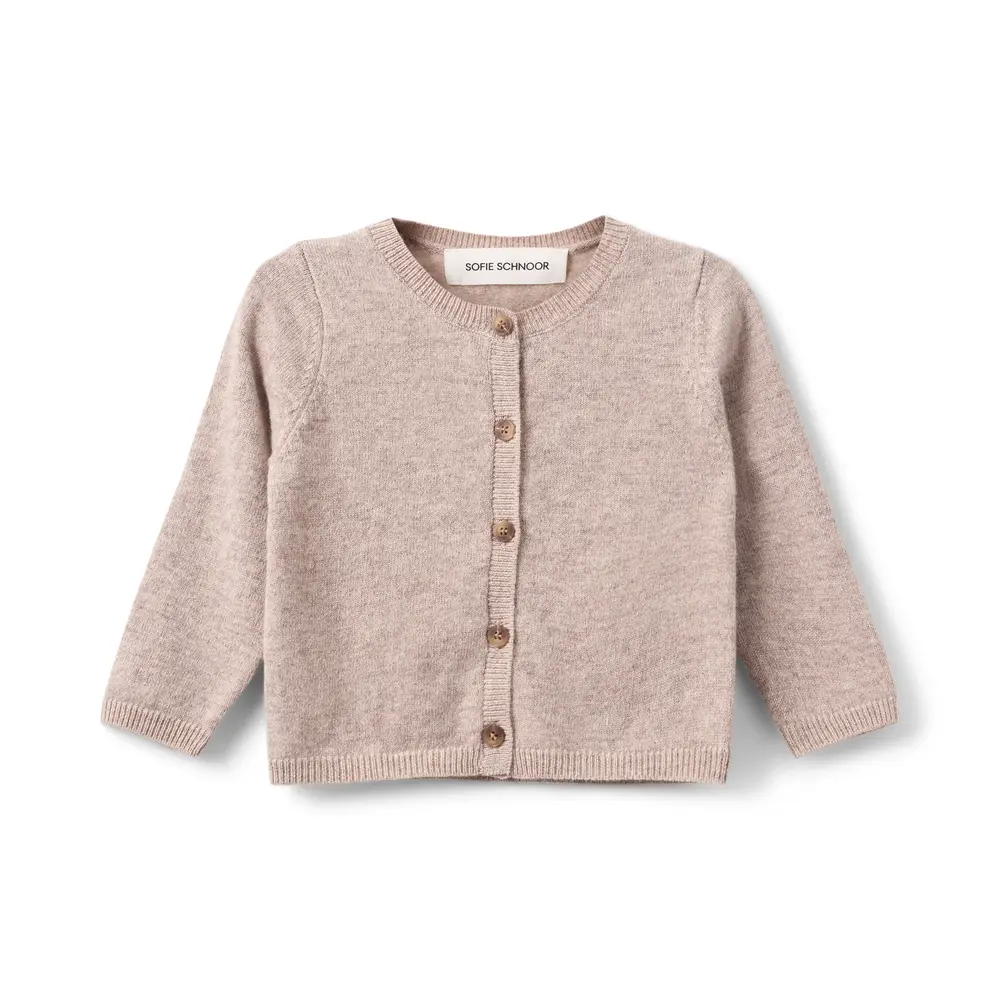 Sofie Schnoor Cardigan - Strik - Uld - Cisse - Brown Melange