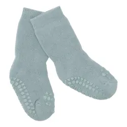 Skridsikre Strømper Terry Bomuld - Dusty blue - 27/30