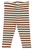 Fro Rib Leggings - Toffee striped