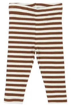 Fro Rib Leggings - Toffee striped - 74