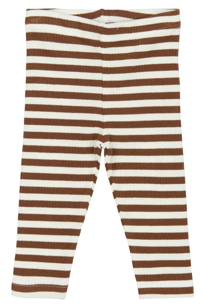 Fro Rib Leggings - Toffee striped - 62