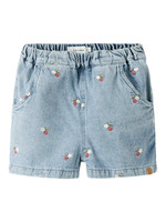 Lil' Atelier Funda Shorts - Medium Blue Denim