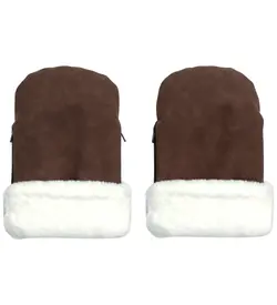 KongWalther Barnevognshandsker - Østerbro - Chocolate Brown Faux