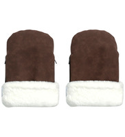 Østerbrohandsken - Chocolate Brown Faux Suede