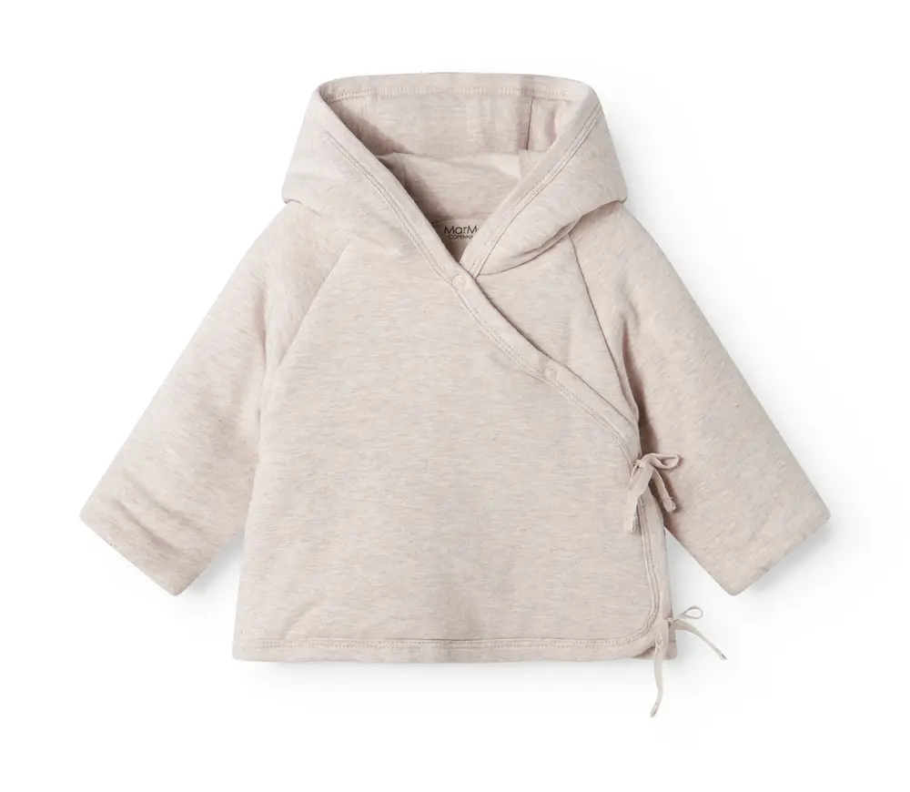 Jules - Vatteret Babyjakke - Light beige melange - 80/86