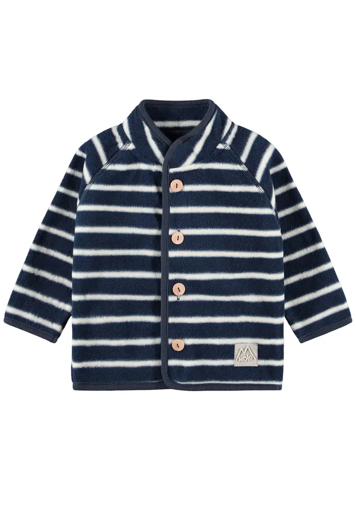 Molo Uli Fleece Jakke - Infinity Stripe - 92