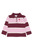 The New Siblings Vidalia Pique Polo - Burgundy Striped