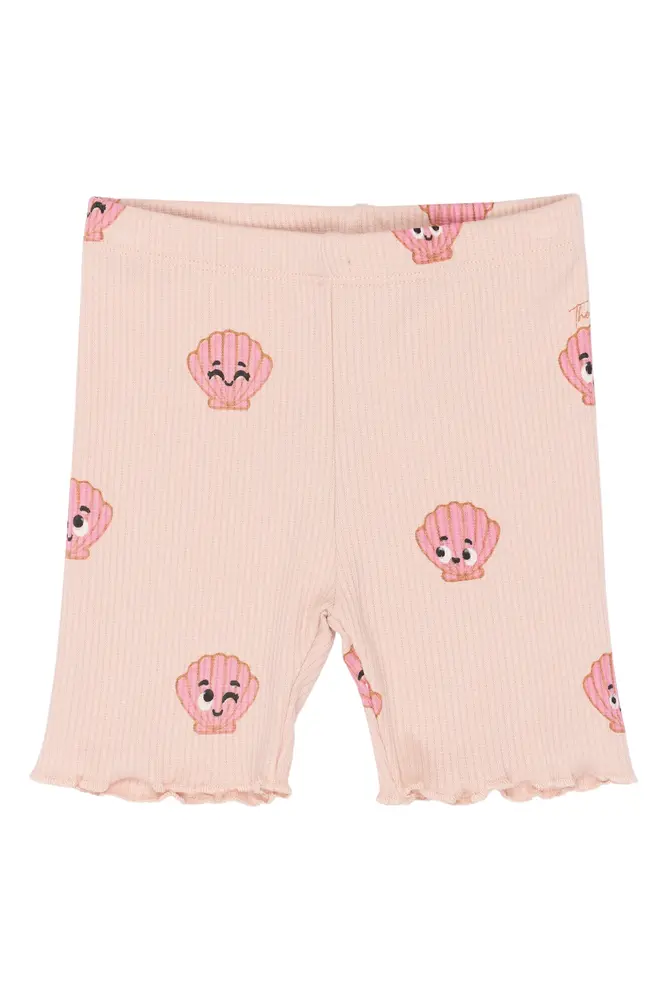 Tinker Rib Shorts - Peach Whip AOP - 86