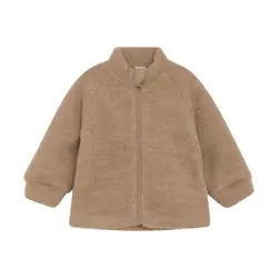Uldjakke med lynlås - 2330 - 100
