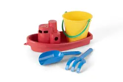 Classic recycled  rød bådsæt i net billede