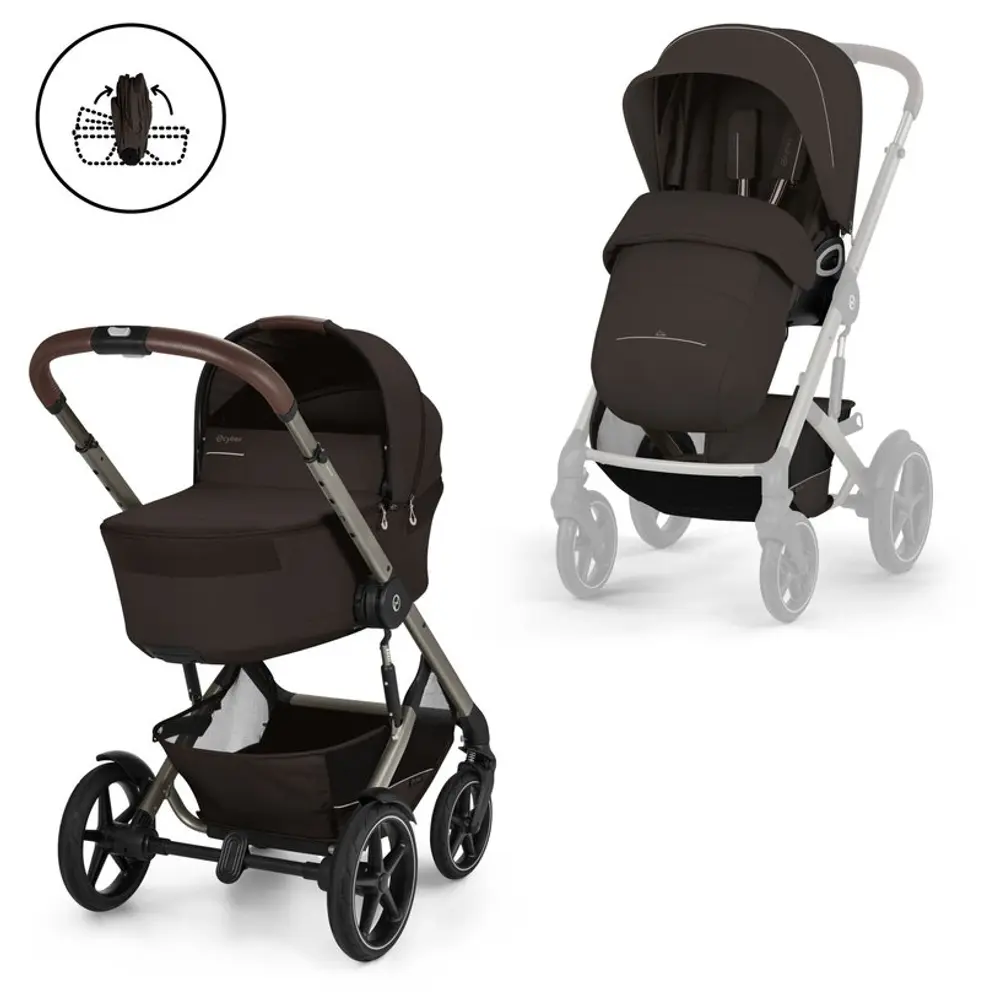 Cybex Talos S Lux Inkl. Foldbar Liggedel - Chocolate Brown