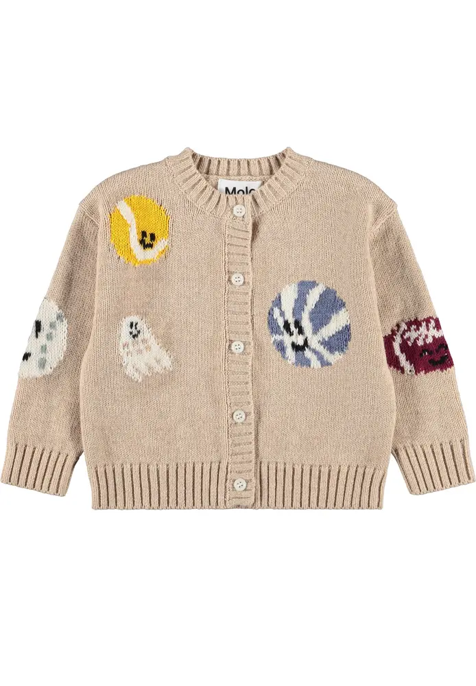Molo Breeze Cardigan - Fuzz Ball sandy - 62