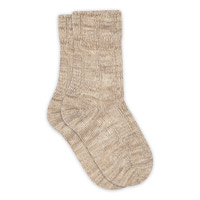 Bee Strømper - Light Brown Melange