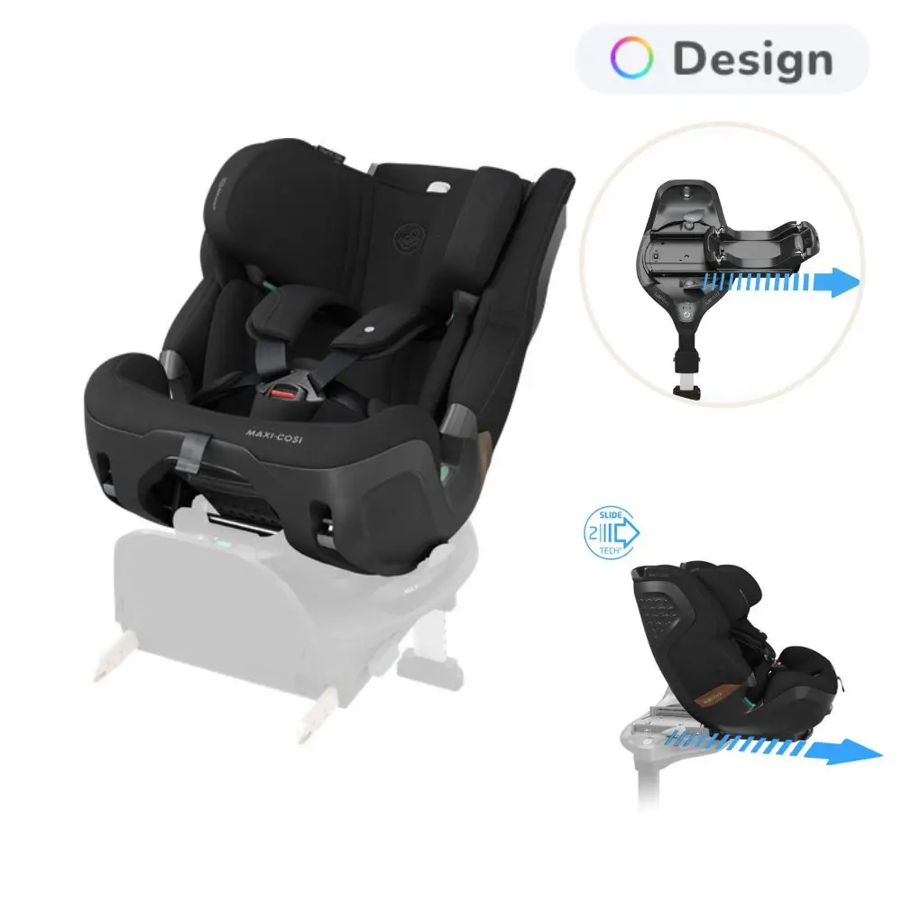 Maxi-Cosi Pearl XL Slide Pro Autostol Inkl. Familyfix Slide Pro Base - Authentic black