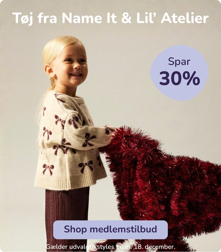 Medlemstilbud: 30% på udvagte tøj styles fra Name it og Lil' Atelier