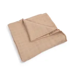 Filibabba Stor stofble / svøb 120x120 cm GOTS - Warm Grey