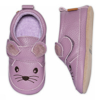 Musse Læder Slippers - Heather Mauve