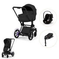 Cybex e-Priam Style Kombivogn Inkl. Cloud G3 Og Base G3 - Sepia Black/Matt Black