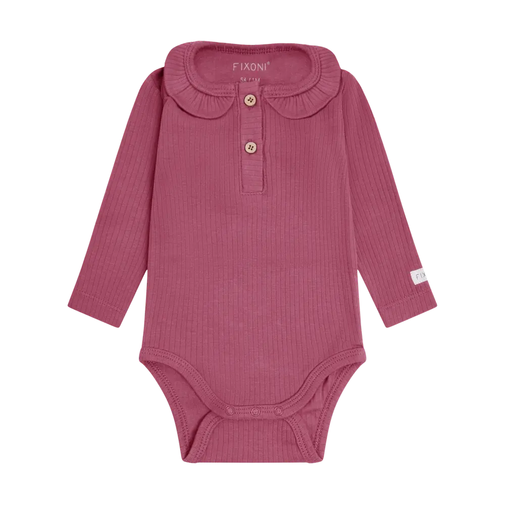 Fixoni Langærmet Rib Body - Crushed Berry - 56