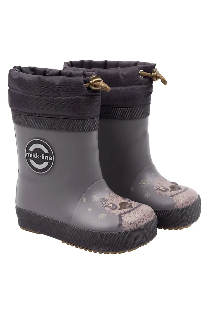 Mikk-Line Barefoot Vintergummistøvle 3D - Shark - 20