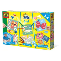 Min første 3 i 1 Fingermaling, farvelægning og klistermærker billede