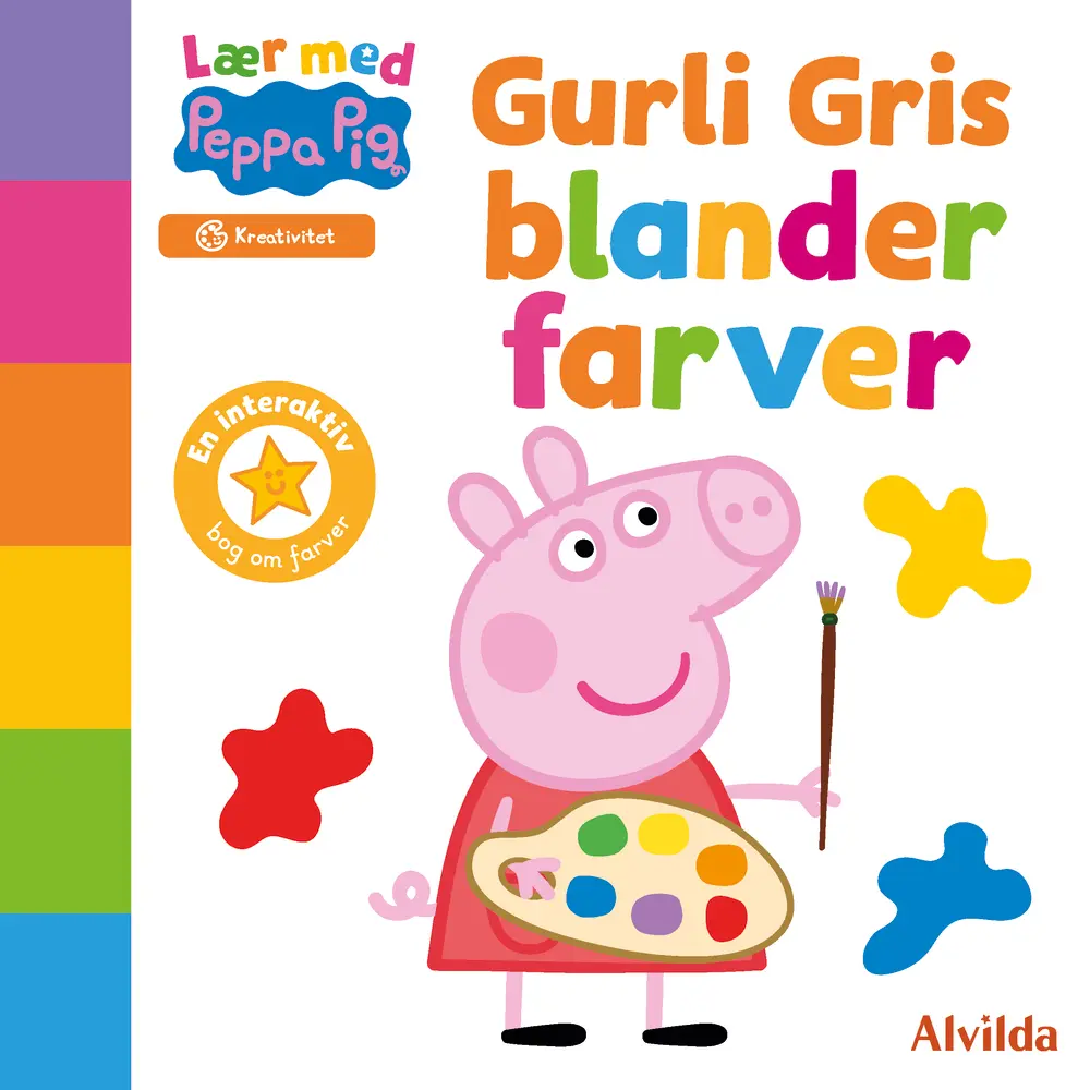 Lær med Gurli Gris - Gurli Gris blander farver