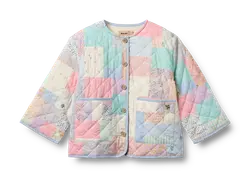 Wheat Inaja Quilt Jakke Patchwork Flowers i Bomuld - Str. 4y 104cm