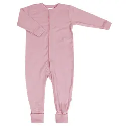 Joha Ulddragt Old Rose Med Trykknapper i Merinould - Str. 80cm