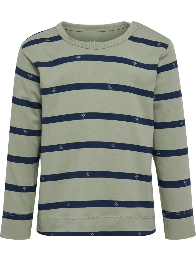 Hummel Stripy Bee Langærmet T-Shirt - Shadow - 98