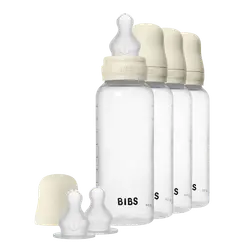 BIBS Bottle - Sutteflaskesæt - 4 stk. - Plastik - Silikone - 270 ml. - Ivory