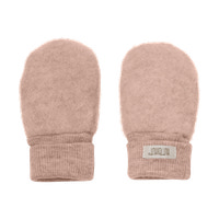Uld Fleece Vanter - Mahogany rose