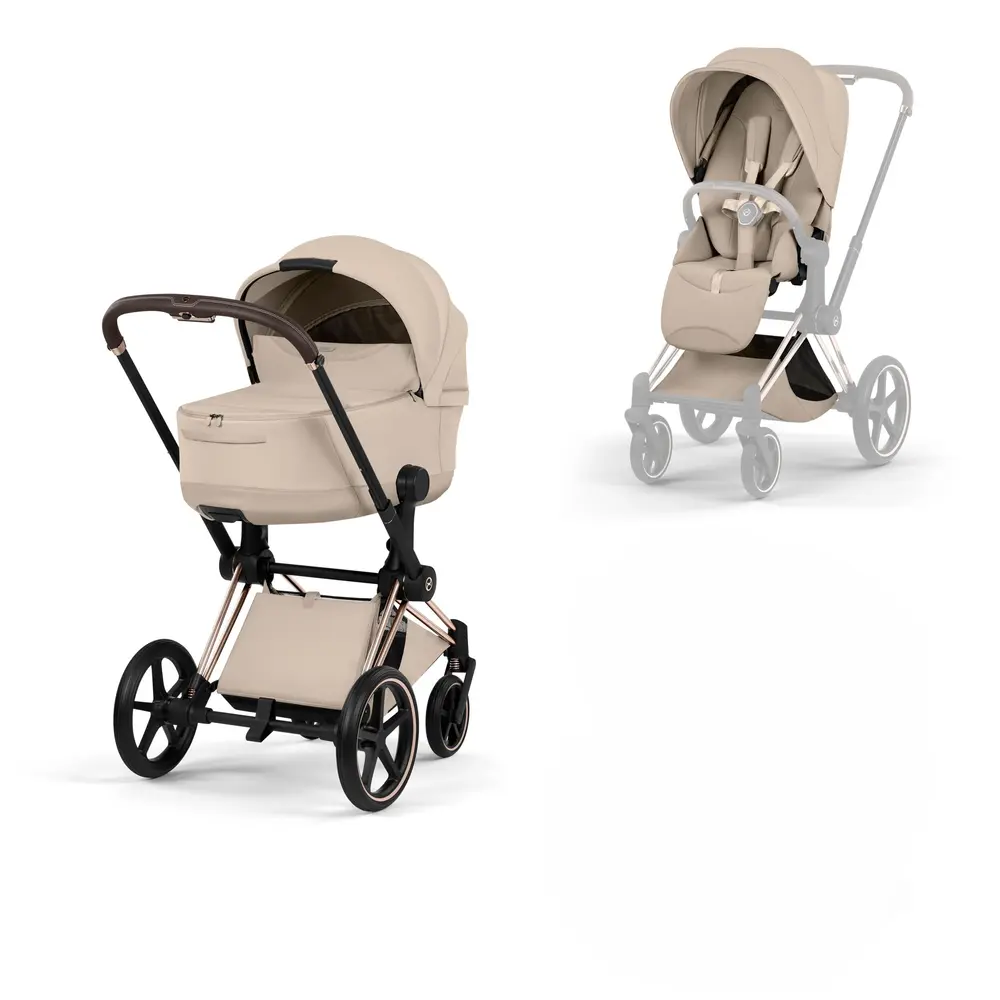 Cybex Priam Kombivogn Style Cozy Beige/Rosegold